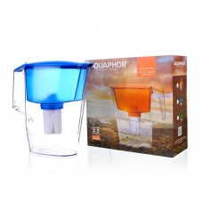 Бокал за филтрирање Aquaphor Standard 2.5l/филтер 170l сина/портокалова